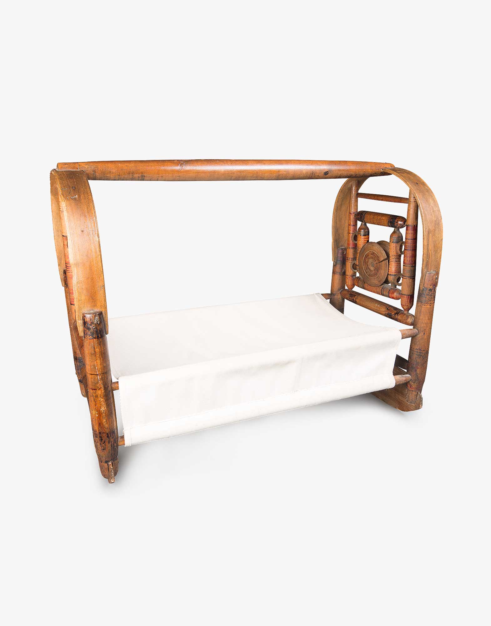 Handmade Wooden Baby Cradle