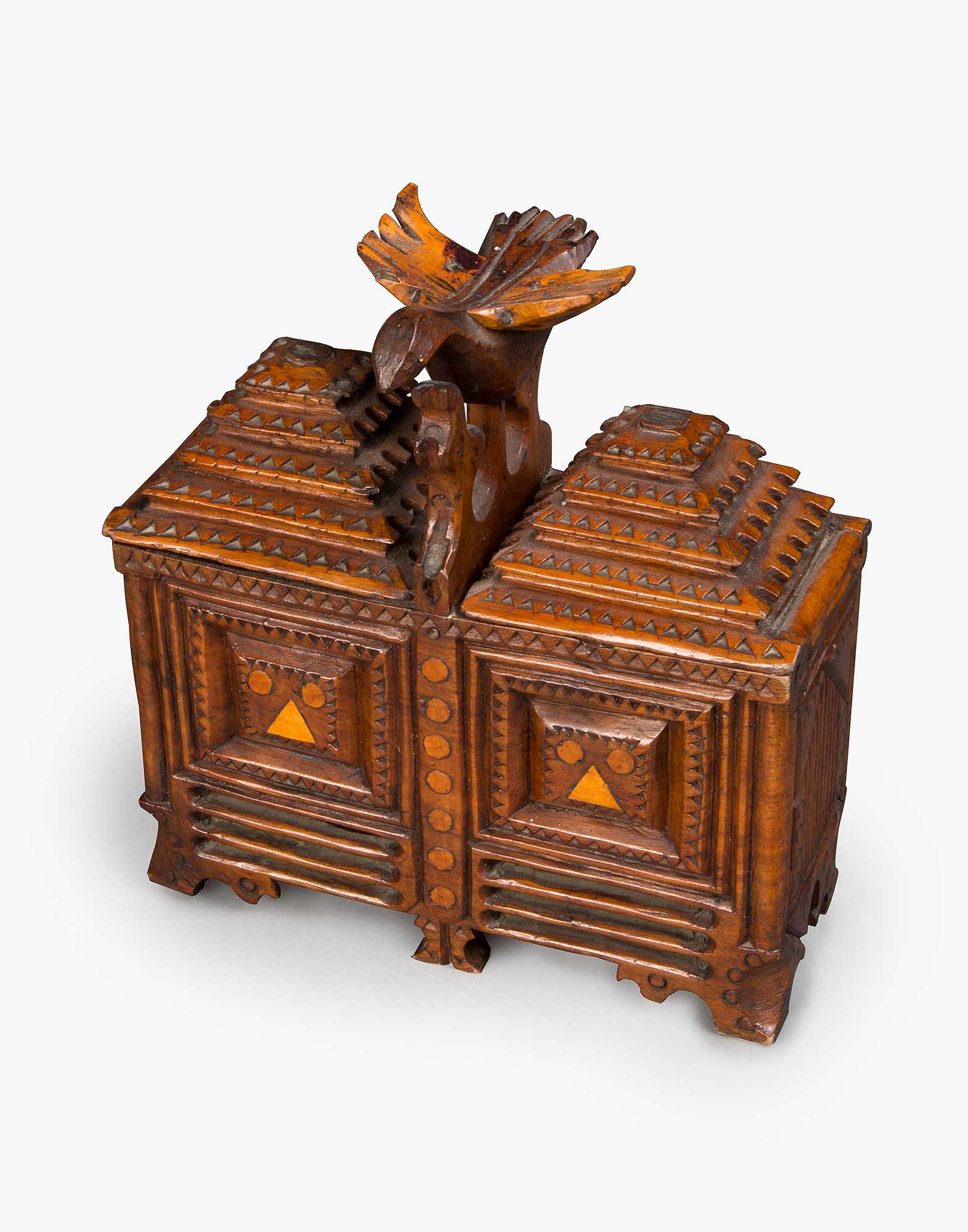Traditional Wooden Spice Box