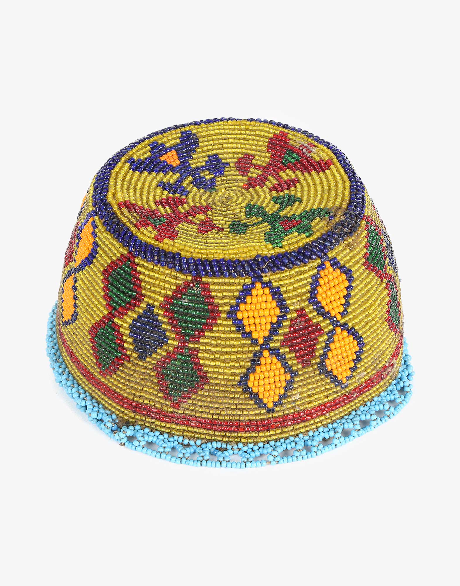 Vintage Beaded Uzbek Headwear