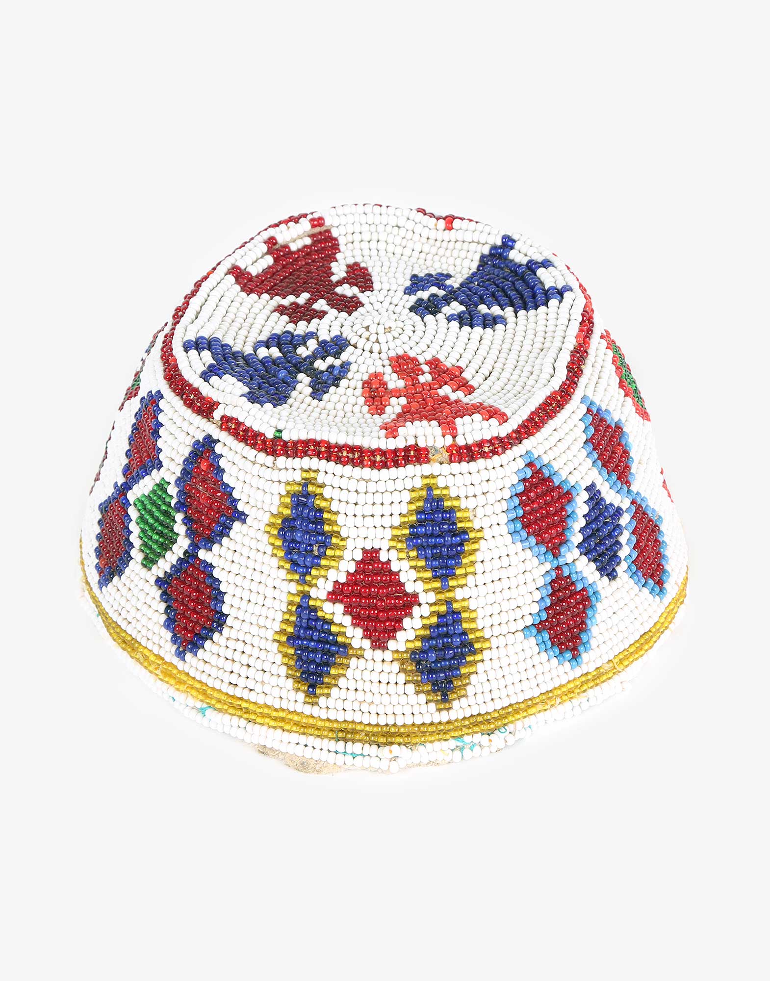 Vintage Beaded Uzbek Headwear