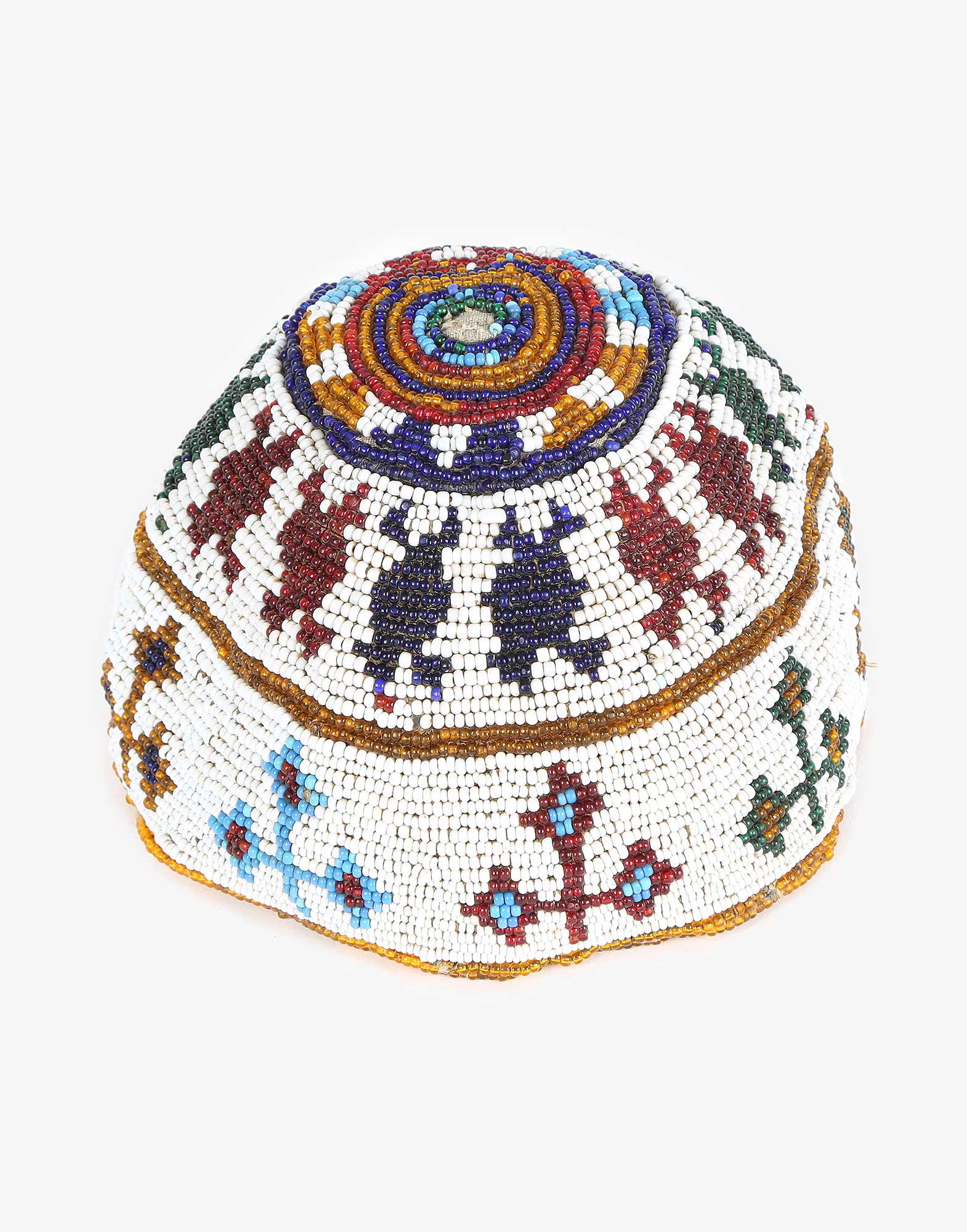 Vintage Beaded Uzbek Headwear