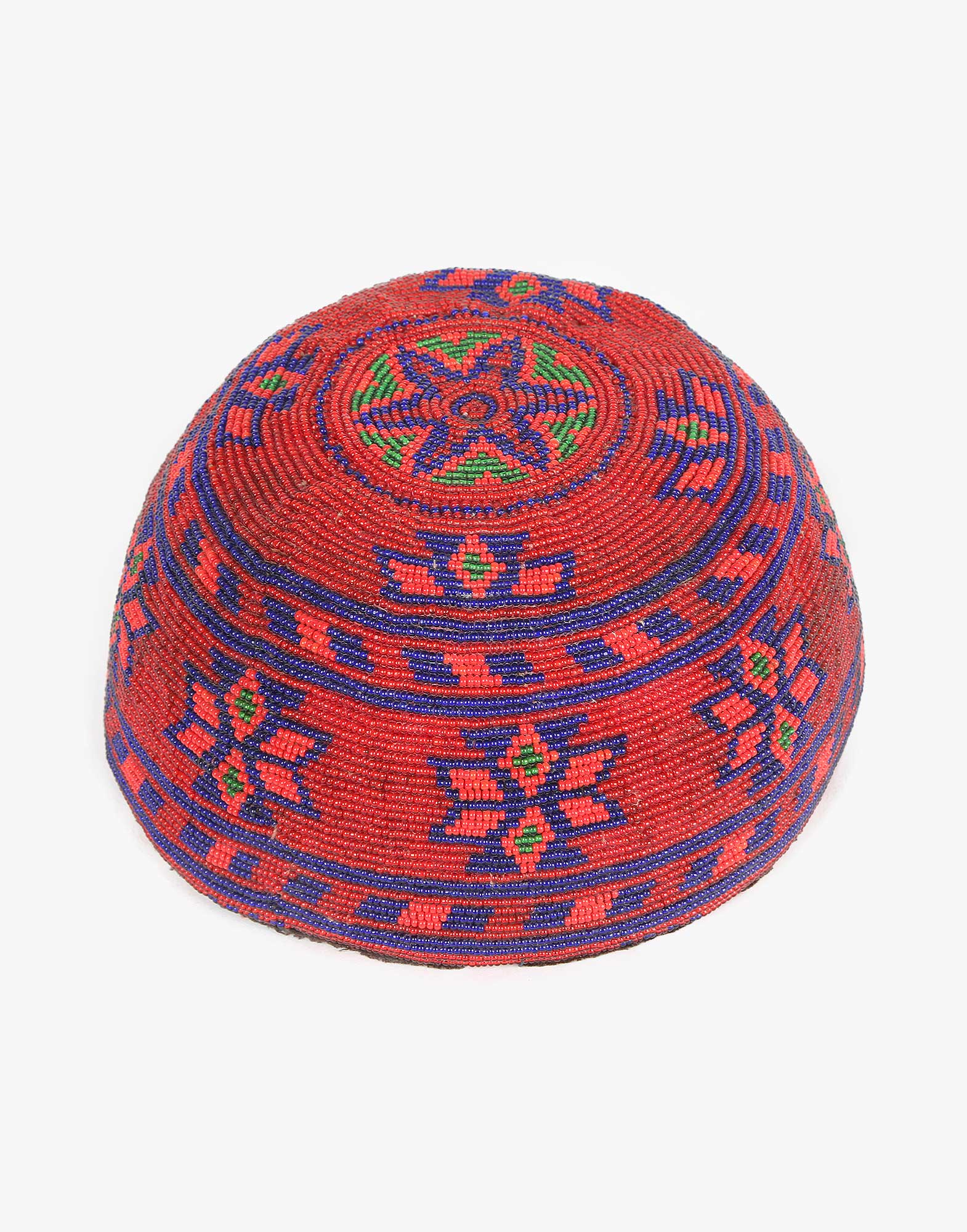 Vintage Beaded Uzbek Headwear