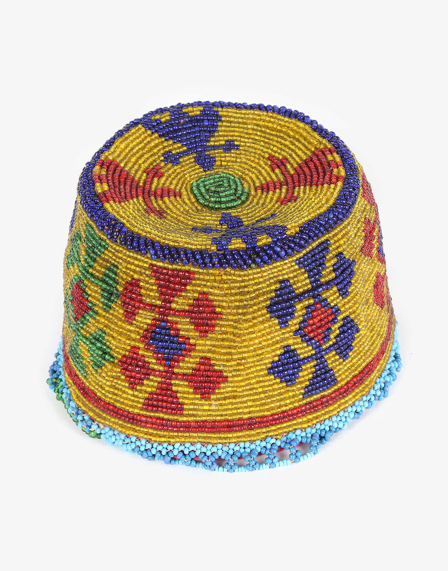 Vintage Beaded Uzbek Headwear