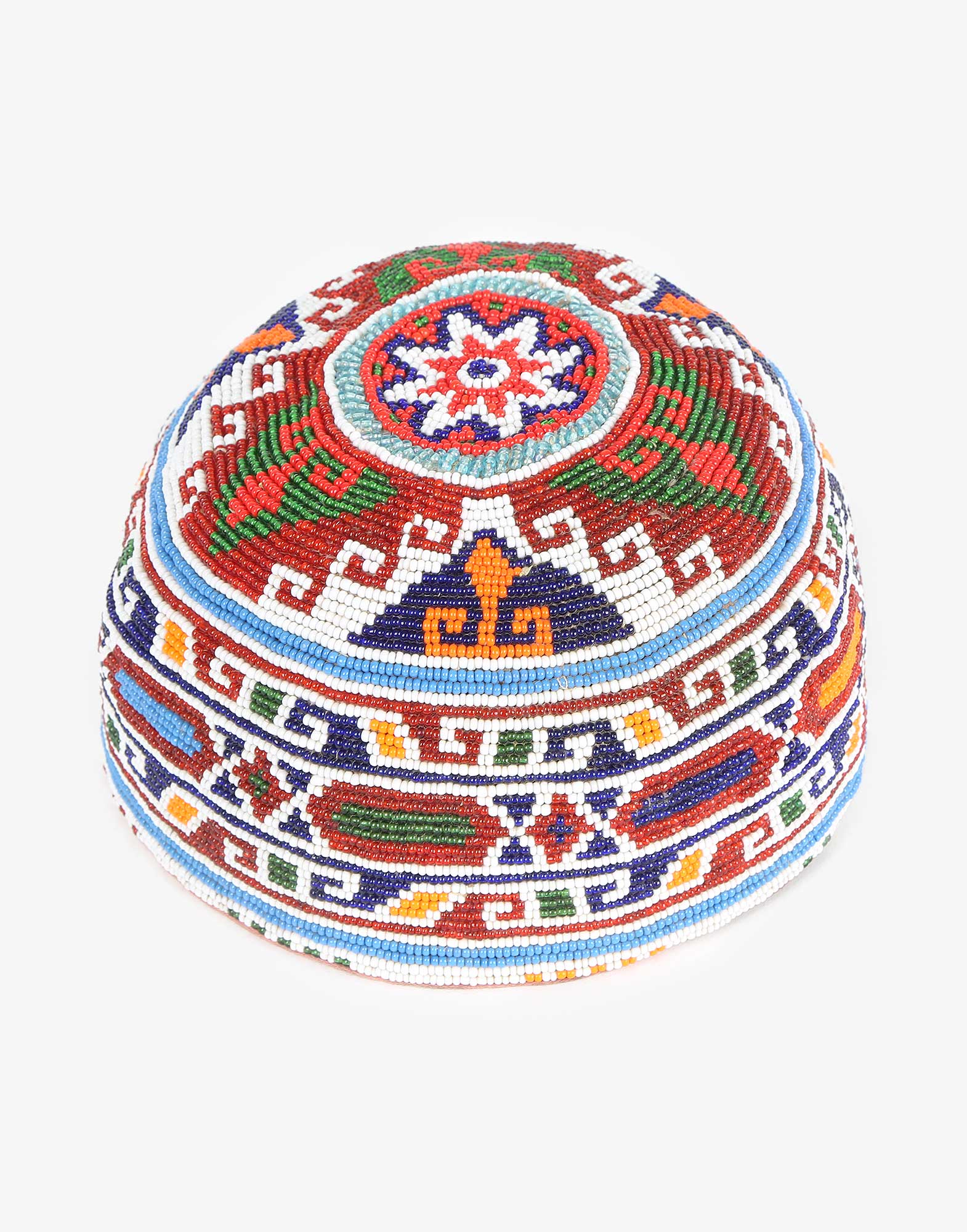 Vintage Beaded Uzbek Headwear