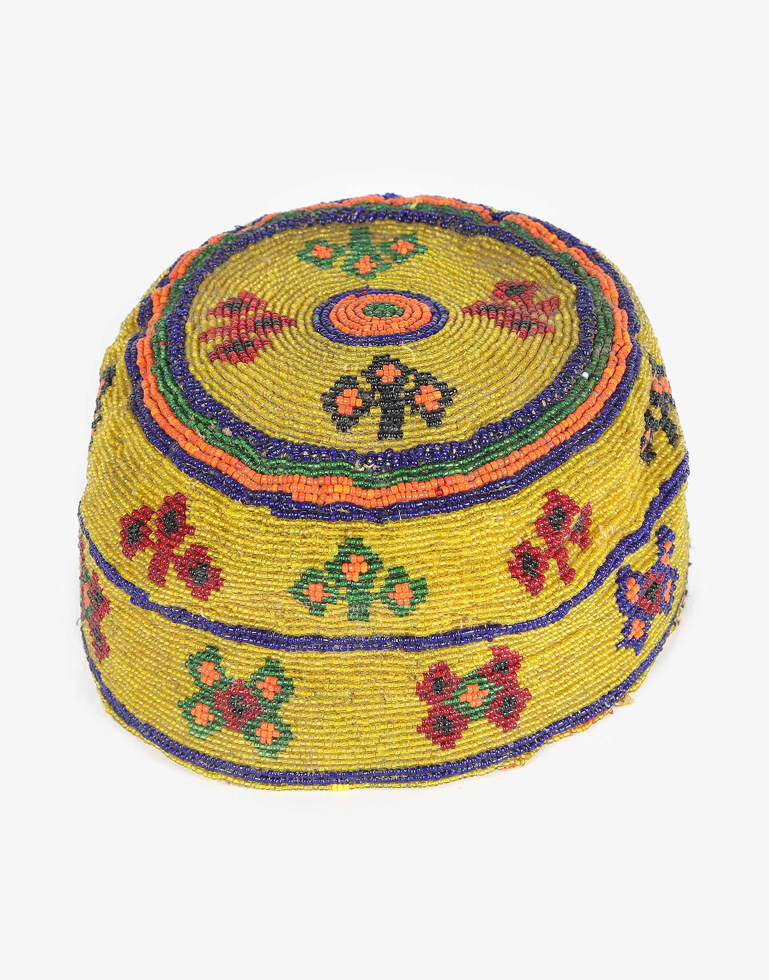 Vintage Beaded Uzbek Headwear