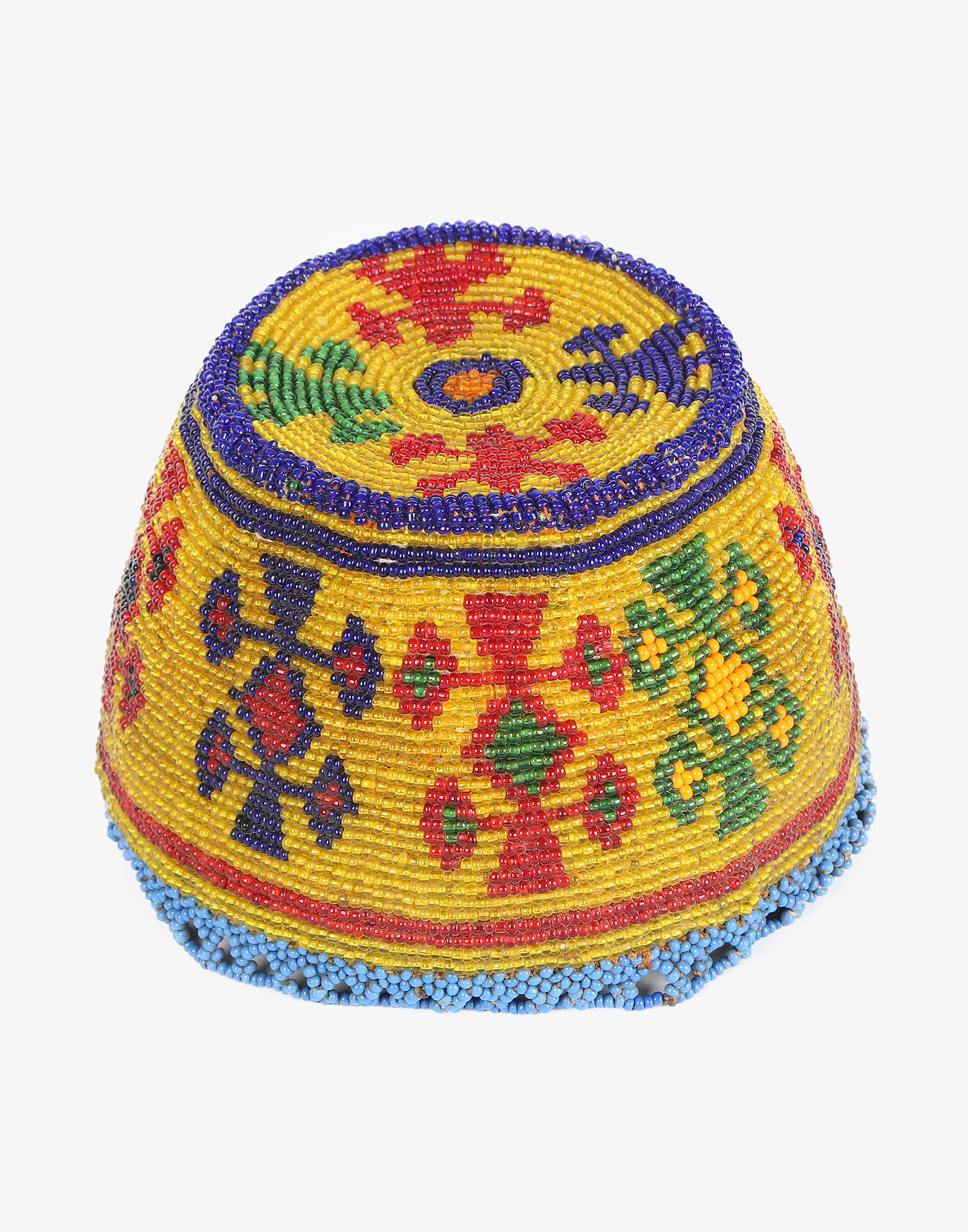 Vintage Beaded Uzbek Headwear