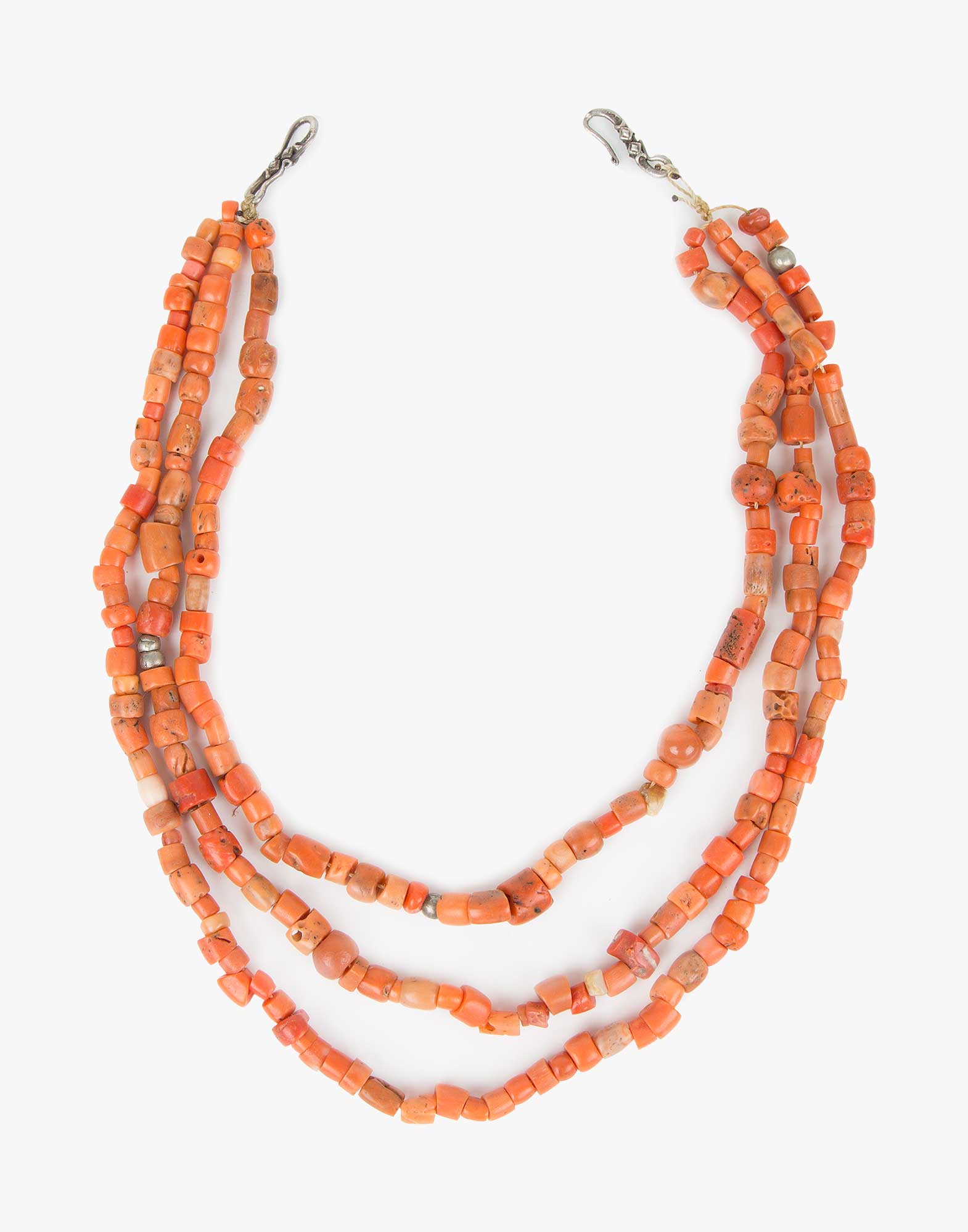 Vintage Coral Beaded Necklace