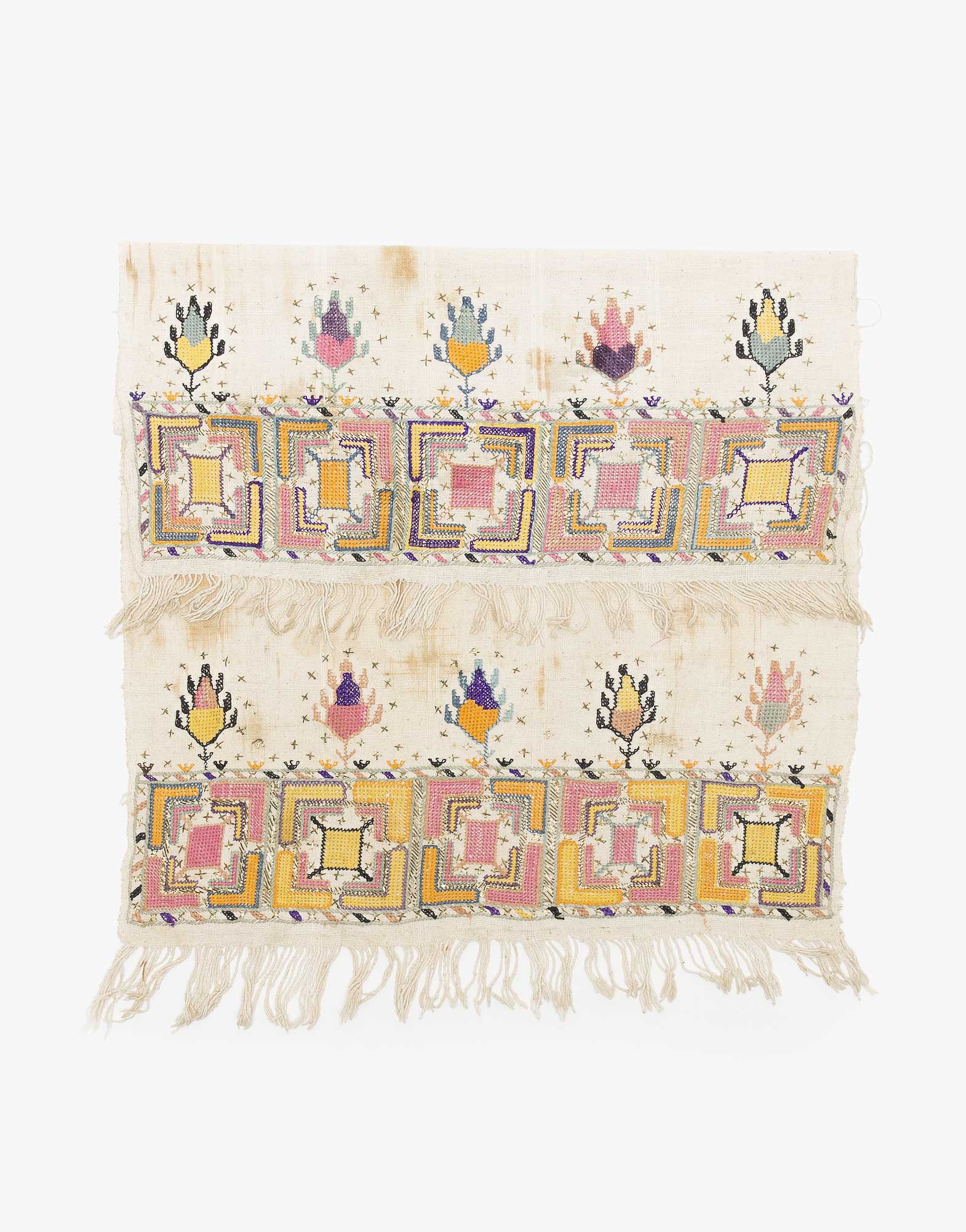 Ottoman Embroidered Makrama Hand Towel