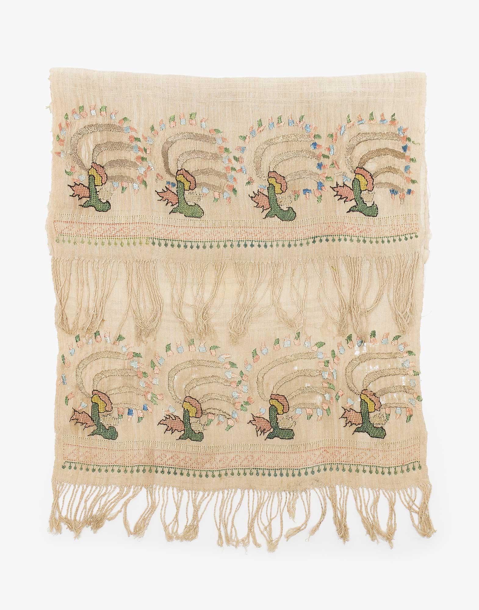 Ottoman Embroidered Makrama Hand Towel