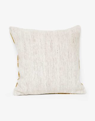 Handwoven Vintage Kilim and Ikat Patchwork Pillow