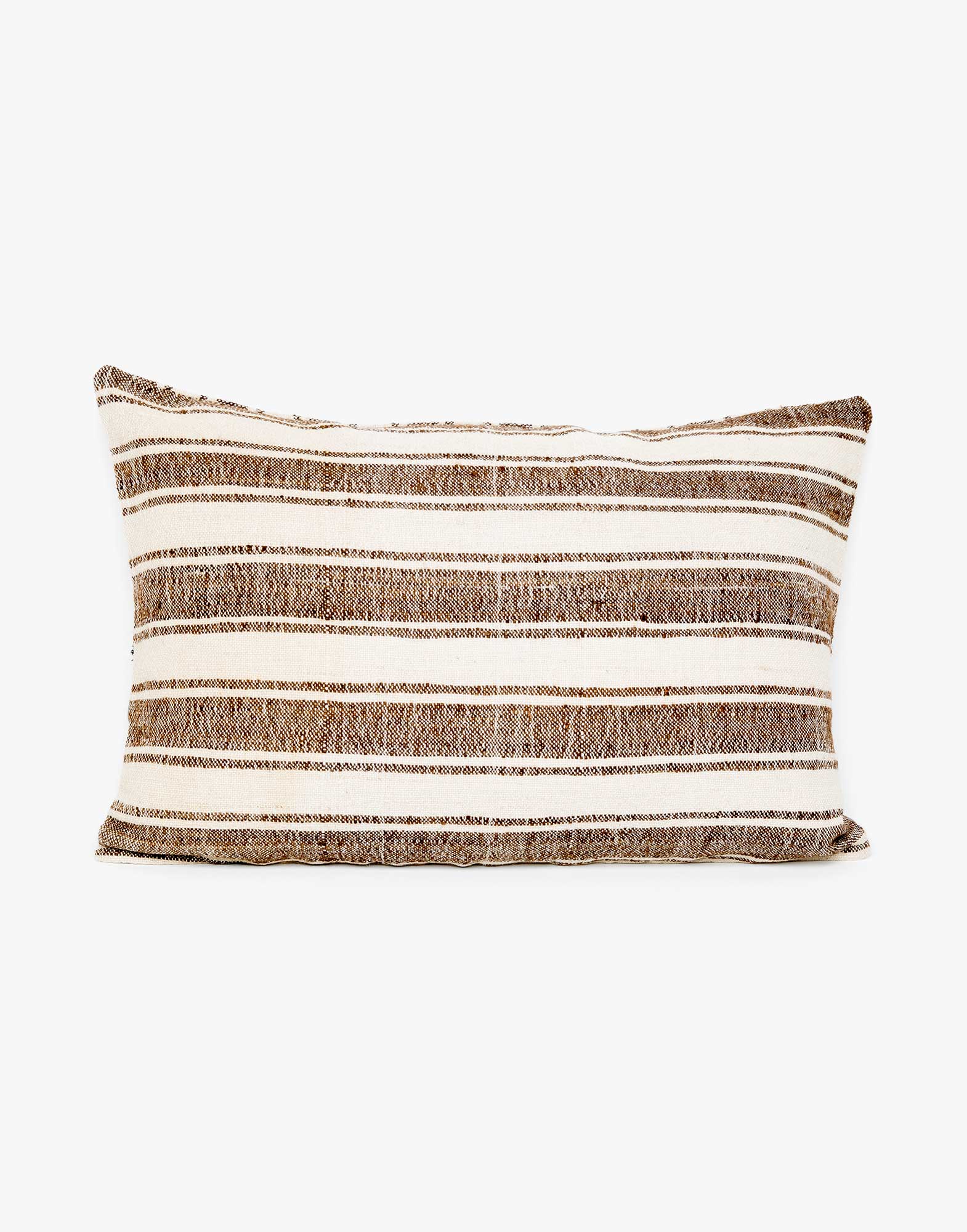 Handwoven Vintage Kilim and Ikat Patchwork Pillow