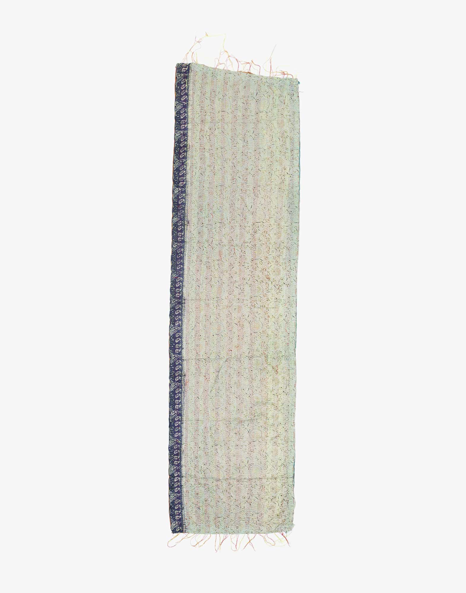 Vintage Colorful West Bengal Kantha Embroidery